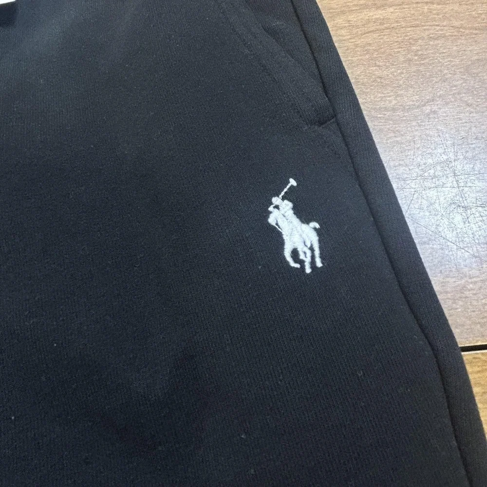Polo Ralph Lauren Pants Mens M Black Knit Jogger Sweatpants NWT Logo Pockets